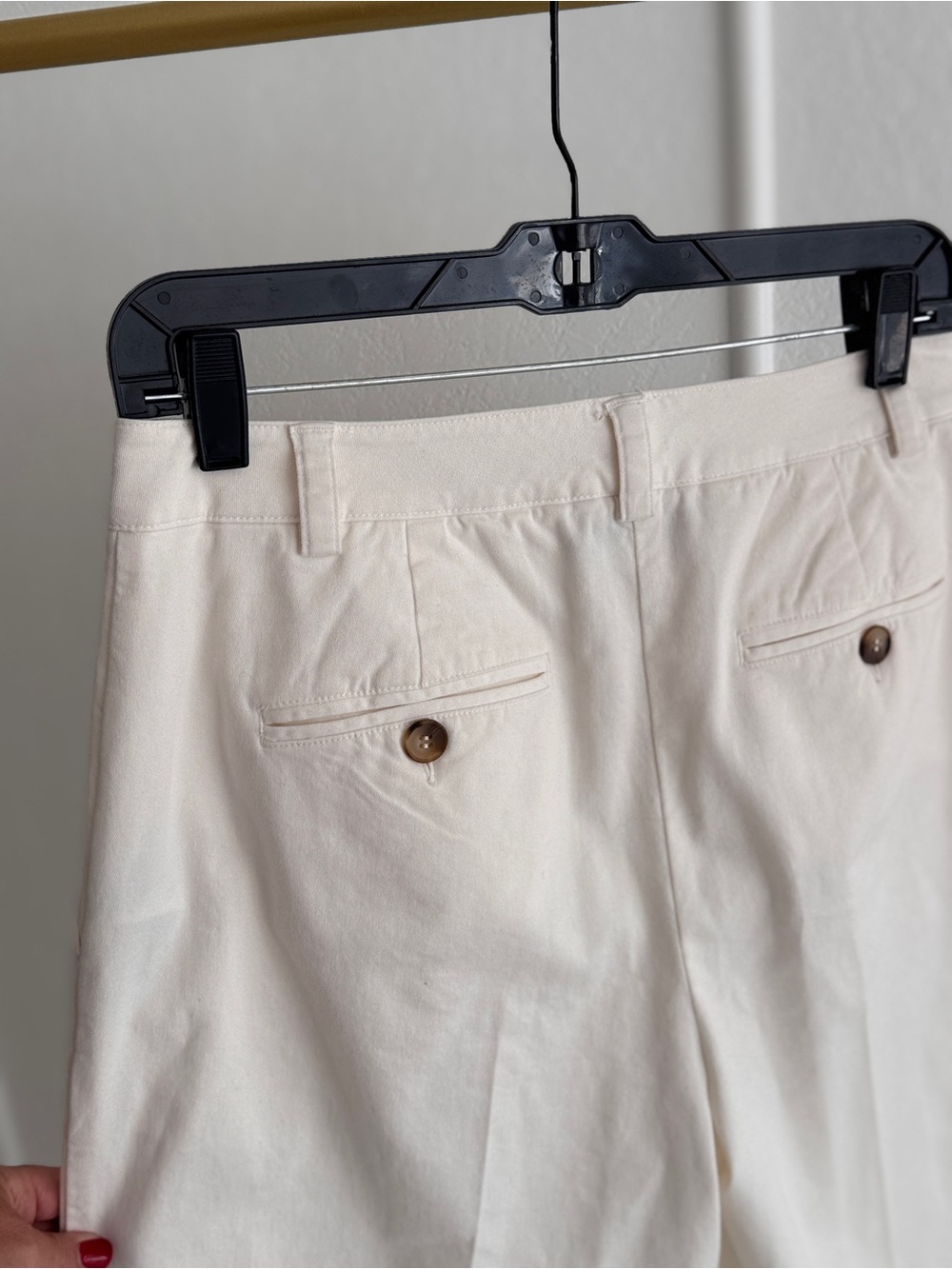 The REISS Astrid trouser wide leg pleat front pant size 6 cream - Picture 6 of 10